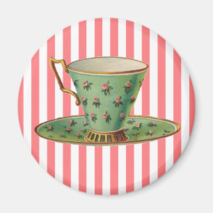 Aimant Coupe Vintage de thé victorienne