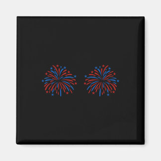 Aimant Couple Américain Drôle De Feux D'Artifice Ici Just