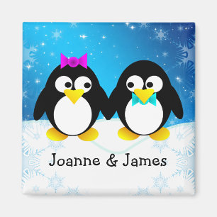 Aimant Couple de pingouin