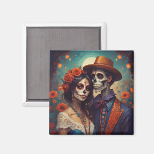 Aimant couple Dia de los Muertos