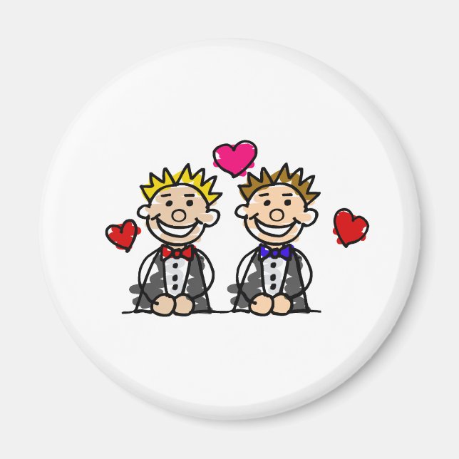 Aimant Couple gay (Devant)