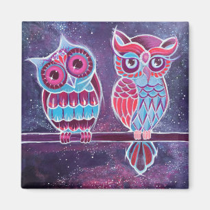 Aimant Couples de hibou de l'espace