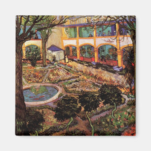 Aimant Cour de l'hôpital d'Arles par Vincent van Gogh