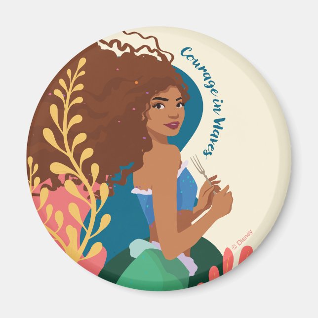 Aimant Courage Ariel en vagues (Devant)