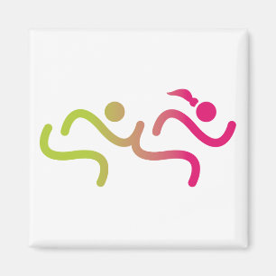 Aimant Courir Des Filles Pour Toujours