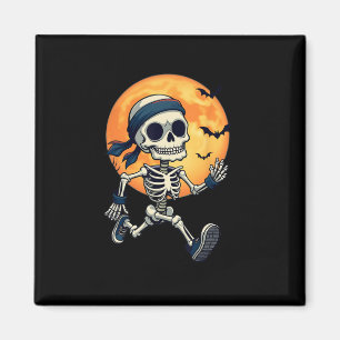Aimant Courir Squelette drôle Costume d'Halloween Hommes 