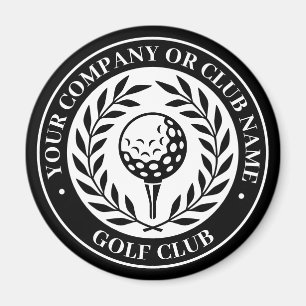 Aimant Couronne de victoire de golf classique Nom personn