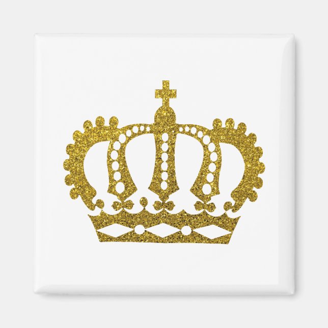 Aimant Couronne Parties scintillant or (Devant)