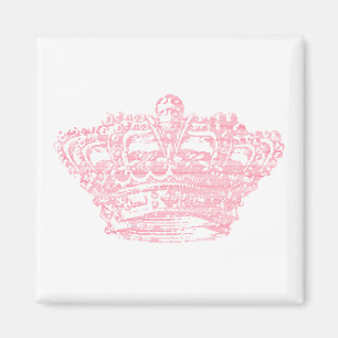 Aimant Couronne rose