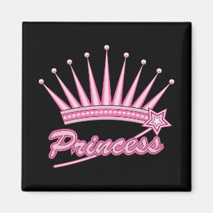 Aimant Couronne rose princesse