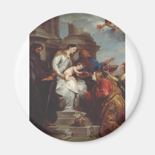 Aimant Couronnement de Sainte Rosalie par Antoine van Dyc