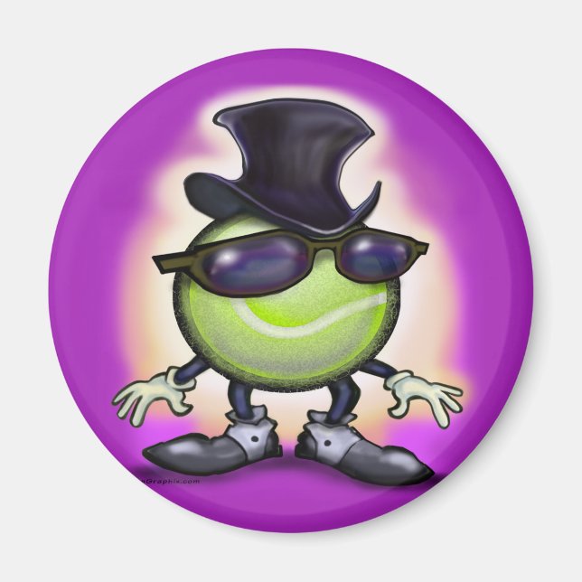 Aimant Cours de tennis (Devant)