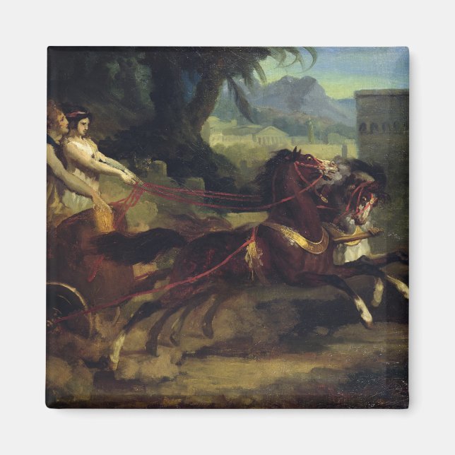 Aimant Course de Chariot antique (Devant)