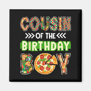 Aimant Cousin du garçon d'anniversaire du garçon amateur