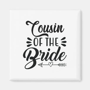 Aimant Cousine De La Mariée Fête De Mariage Famille Marie