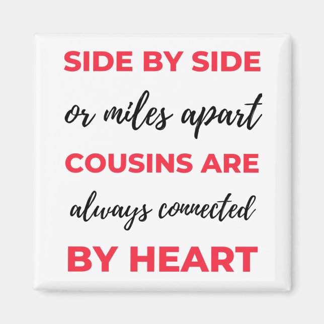 Aimant Cousins Are Always 2 (Devant)