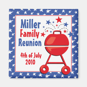 Aimant Coutume patriotique de BBQ
