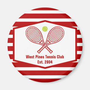 Aimant Coutume Tennis Country Club Red Stried