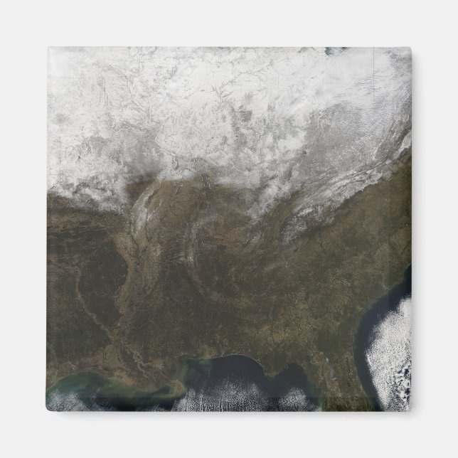 Aimant Couverture de neige sur les Etats-Unis (Devant)