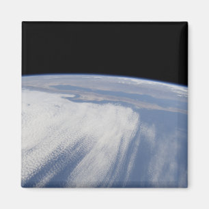 Aimant Couverture nuageuse au-dessus de l'océan Pacifique