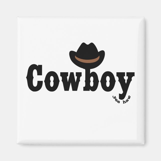 Aimant cowboy (Devant)