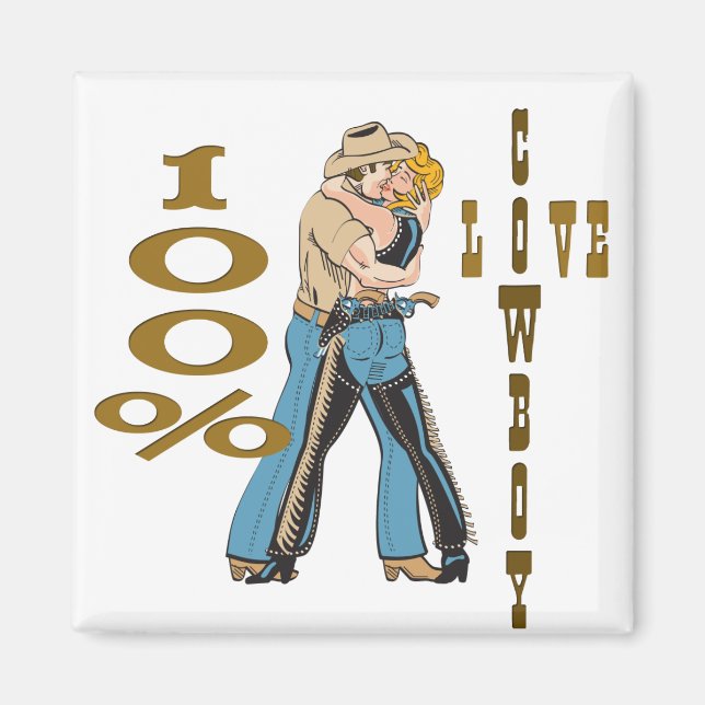 Aimant Cowboy Love (Devant)