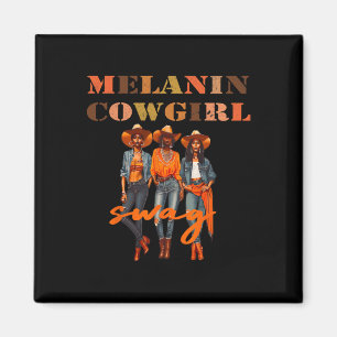 Aimant Cowgirls Mélanine Africaines Swag Cowgirl Mélanine