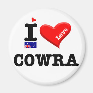 Aimant COWRA - I Love