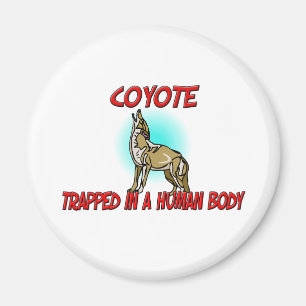 Aimant Coyote emprisonné à un corps humain