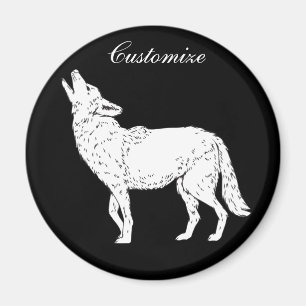 Aimant Coyote Howling Thunder_Cove