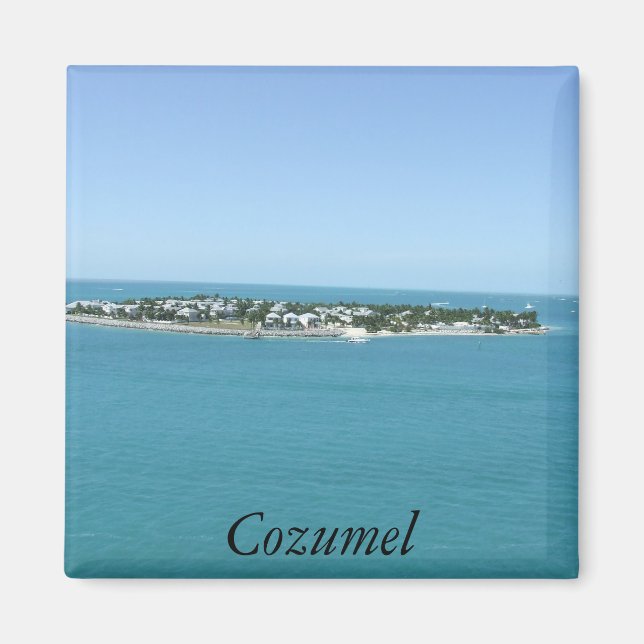 Aimant Cozumel Island Blue Water Tropical (Devant)
