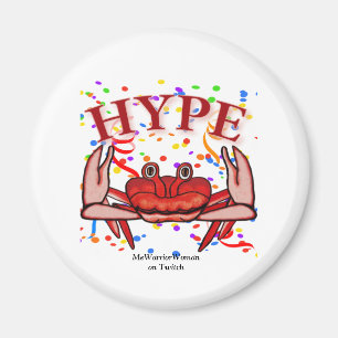 Aimant Crab Hype, MeWarriorWoman sur Twitch