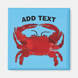 Aimant Crabe bleu bouilli, Maryland, Louisiane, Delaware