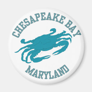 Aimant Crabe bleu de baie de chesapeake