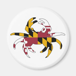 Aimant Crabe de drapeau du Maryland