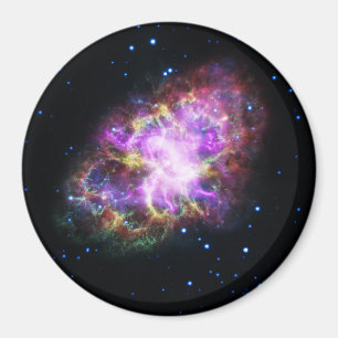 Aimant Crabe Nebula Supernova Remnant Hubble Composite