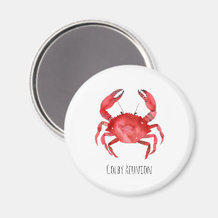 Aimant Crabe rouge NOM DE L'ÉVÉNEMENT Côtier coloré Amusa