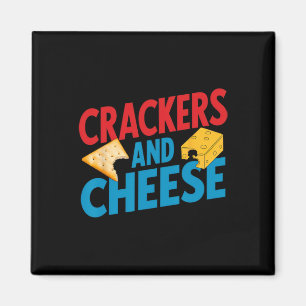 Aimant Crackers Et Fromage Correspondant Vintage Hallowee