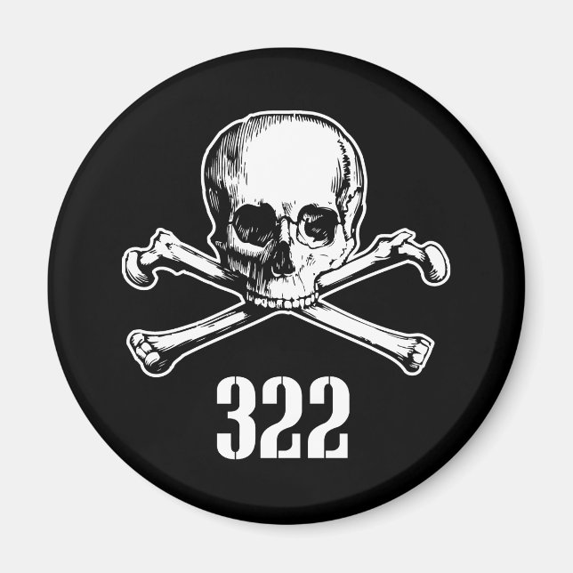Aimant Crâne et os 322 (Devant)