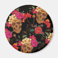 crâne floral
