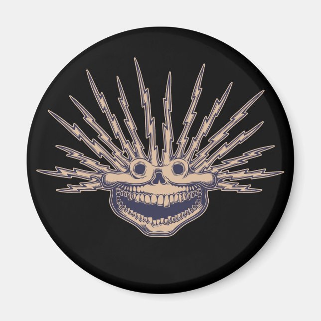 Aimant Crâne frit (Devant)