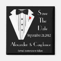 Cravate Tuxedo-Black Enregistrer La Date