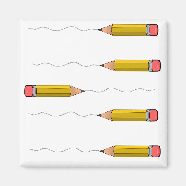Aimant Crayon blanc (Devant)