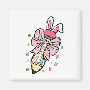 Aimant Crayon mignon Coquette Grow Bunny Jour de Pâques E