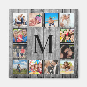 Aimant Create Your Custom Photo Collage Rustic Farmhouse