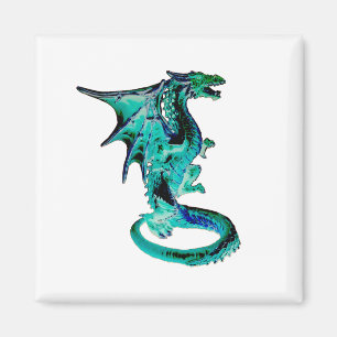 Aimant Créature de Fantaisie Mythique Dragon Bleu de la M
