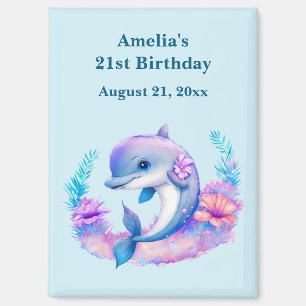 Aimant Créature Mer Dauphin Cute Anniversaire Enregistrer