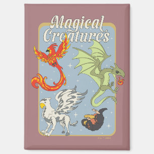 Aimant Créatures Magiques Graphisme Vintage