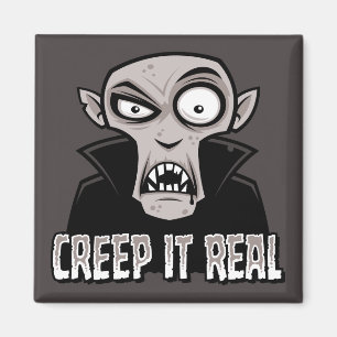 Aimant Creep It Real Classic Horror Vampire Design