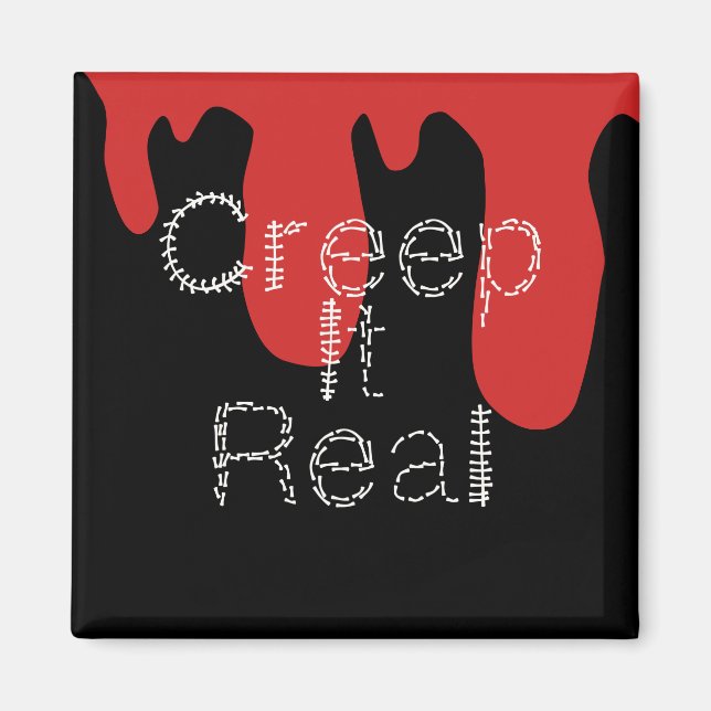 Aimant Creep it Real Main Drag Police Blood Halloween (Devant)